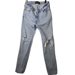 Abercrombie & Fitch Mens Vtg Stretch Jeans 32x32 90s Slim Distressed Grunge Punk